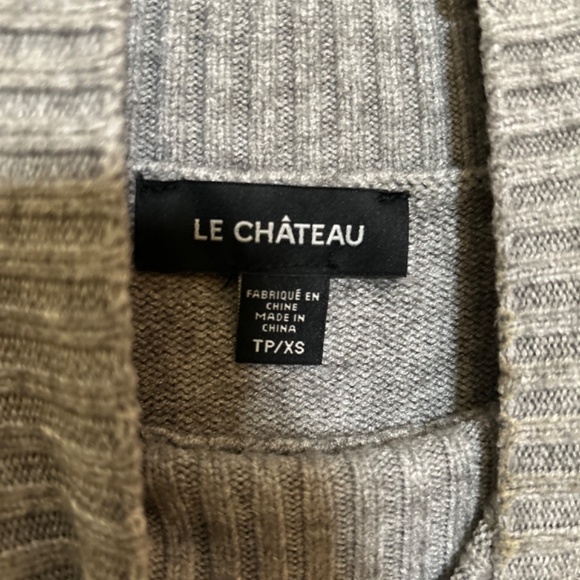 Le Château Grey Sweater Dress - Picture 4 of 4